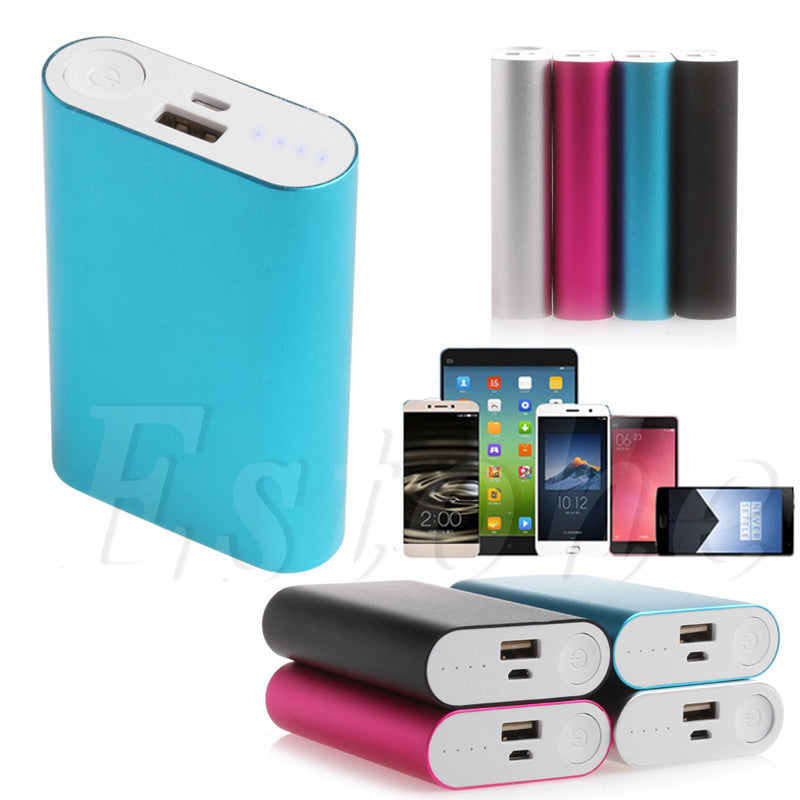 5V 2.1A Aluminum Power Bank Case Kit 3X 18650 Battery Charger Box for Cell Phone
