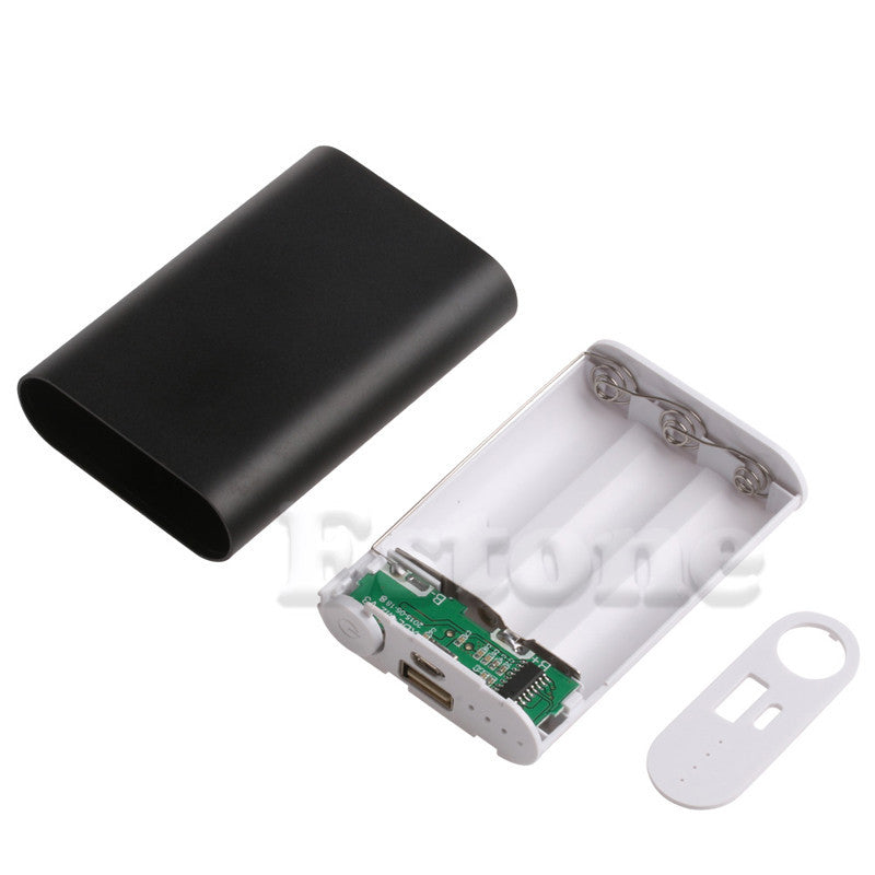 5V 2.1A Aluminum Power Bank Case Kit 3X 18650 Battery Charger Box for Cell Phone