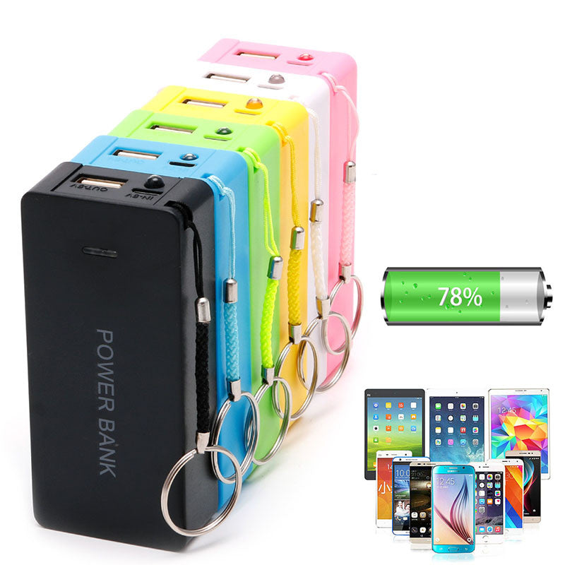 5V 1A 2 x 18650 Battery Power Bank Case With LED DIY Box Charger For Cell Phone