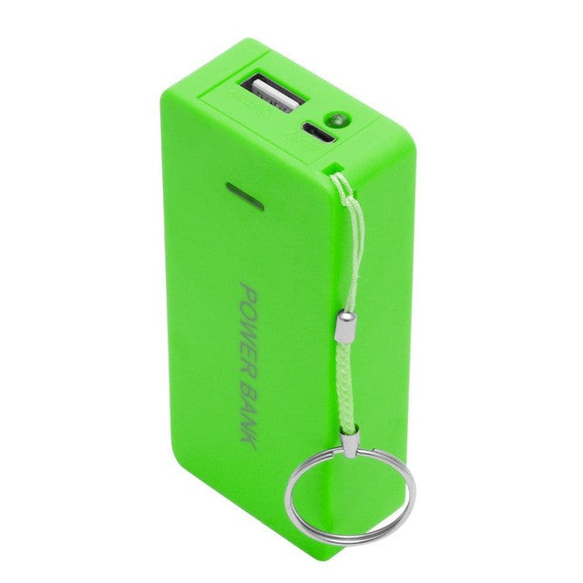 5V 1A 2 x 18650 Battery Power Bank Case With LED DIY Box Charger For Cell Phone