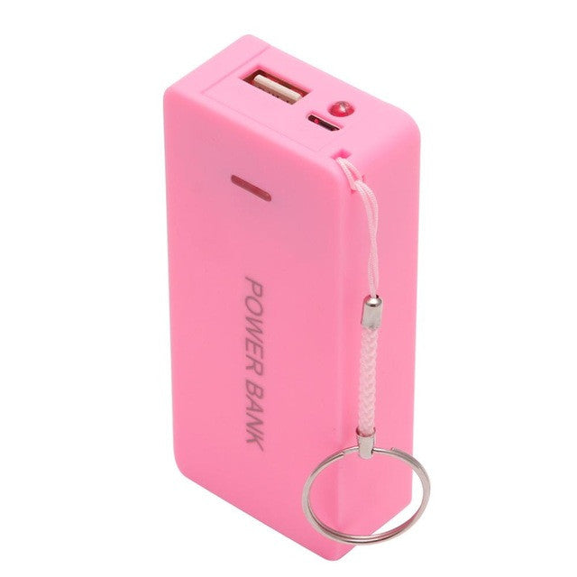 5V 1A 2 x 18650 Battery Power Bank Case With LED DIY Box Charger For Cell Phone