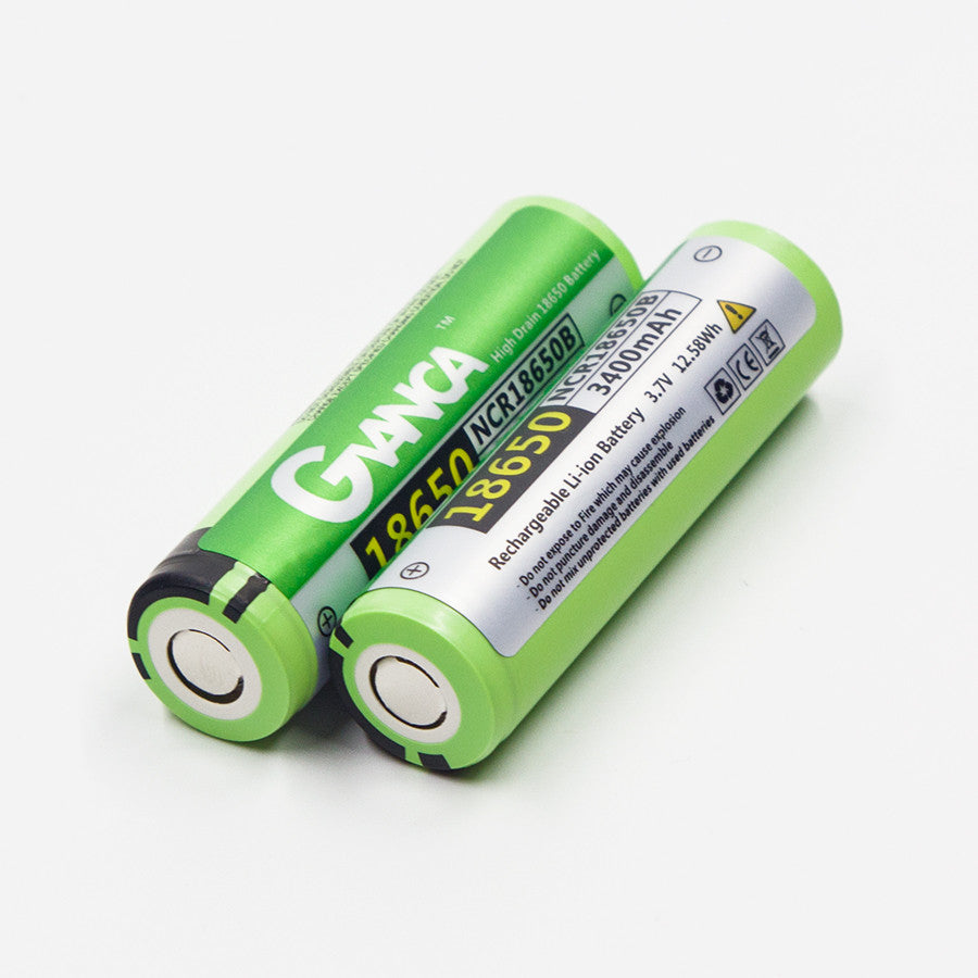 2 Pcs / Lot Original 18650 Battery 3400mAh 3.7V Rechargeable Li-ion Battery for Flashlight Power bank