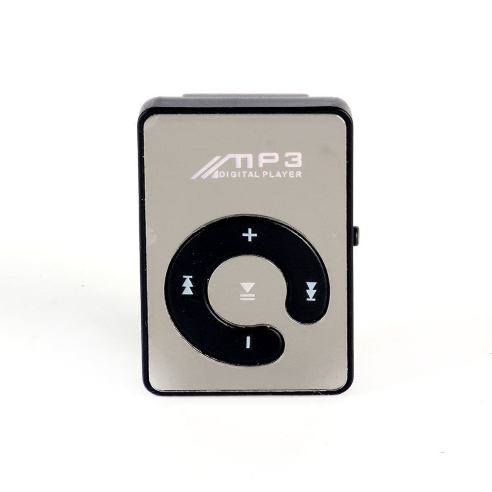 Mini Mirror Clip USB Digital Mp3 Music Player Support 8GB SD TF Card