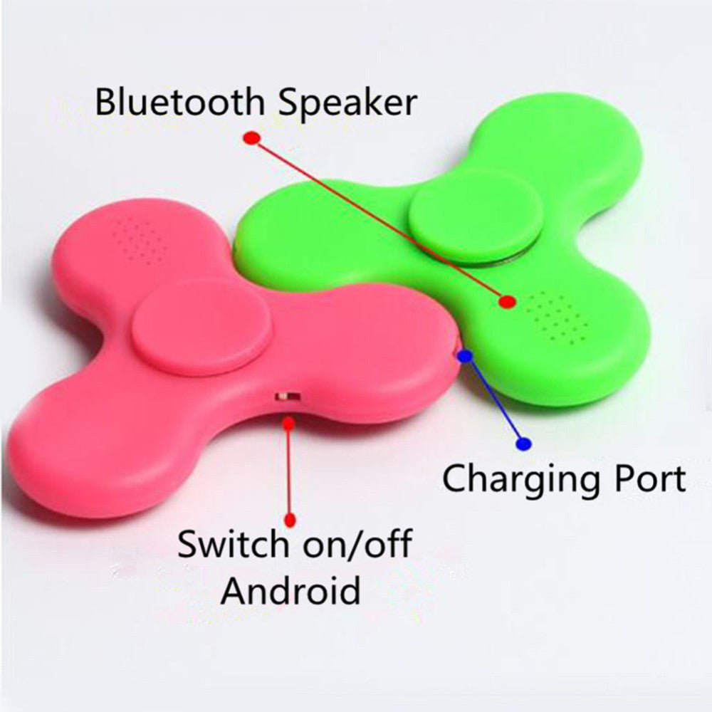2017 MINI Bluetooth Speaker Music Fidget Spinner EDC Hand Spinner For Autism And Kids/Adult Funny Fidget Toy