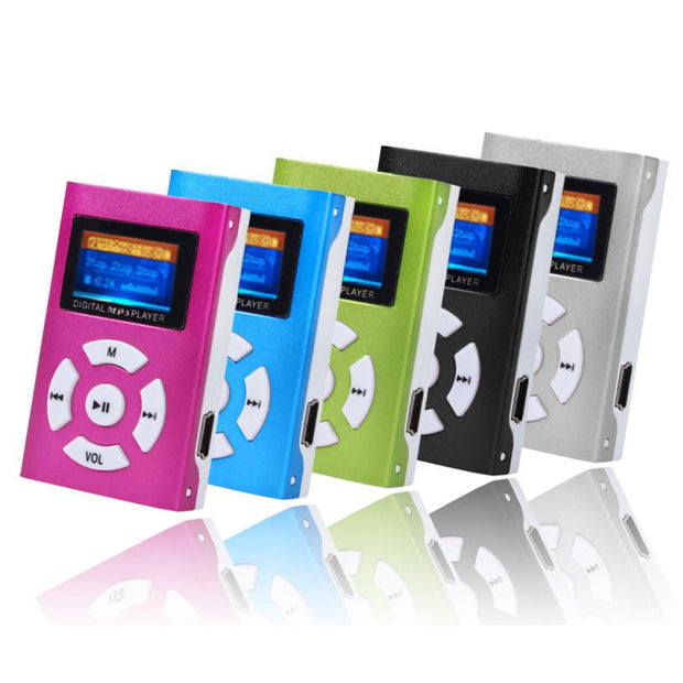 Fashion USB Mini MP3 Player LCD Screen Support 32GB Micro SD TF Card Slick stylish design Sport Compact
