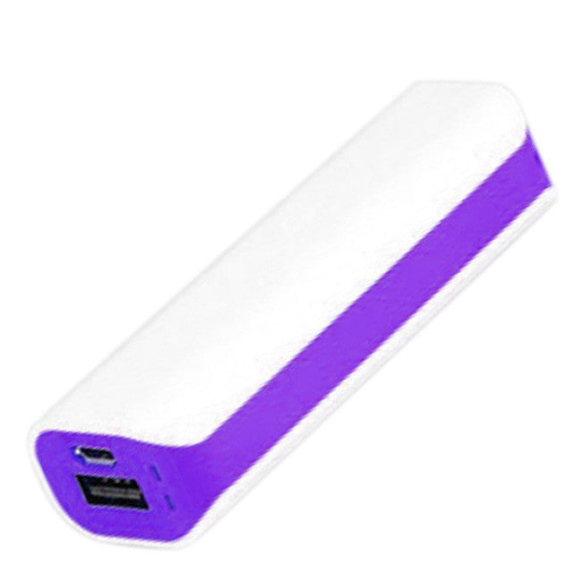USB 2600mAh 1 x 18650 External Battery Case Charger Power Bank DIY Box Portable