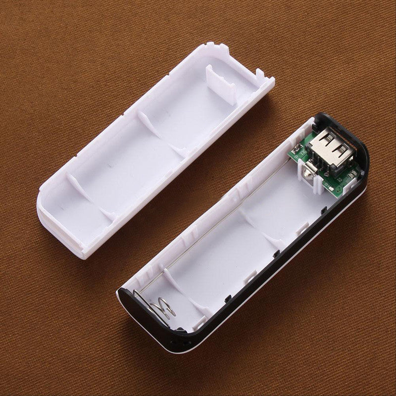 USB 2600mAh 1 x 18650 External Battery Case Charger Power Bank DIY Box Portable