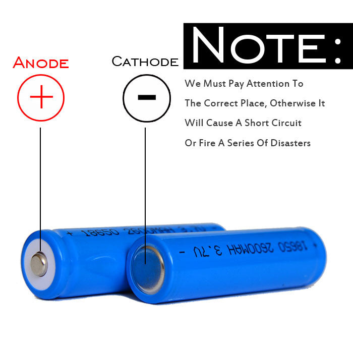 4pcs 2600mAh 3.7 v 18650 Batteries Blue color Li ion Rechargeable Battery For LED Flashlight Torch