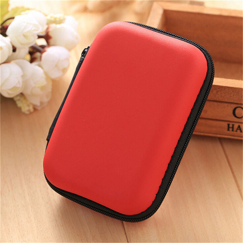 Mini Hold Case Storage Case For Headphones Earphone Earbuds Carrying Hard Bag Box Case For Keys Coin Travel Earphone Accessories