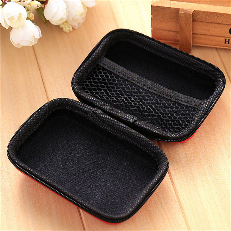 Mini Hold Case Storage Case For Headphones Earphone Earbuds Carrying Hard Bag Box Case For Keys Coin Travel Earphone Accessories